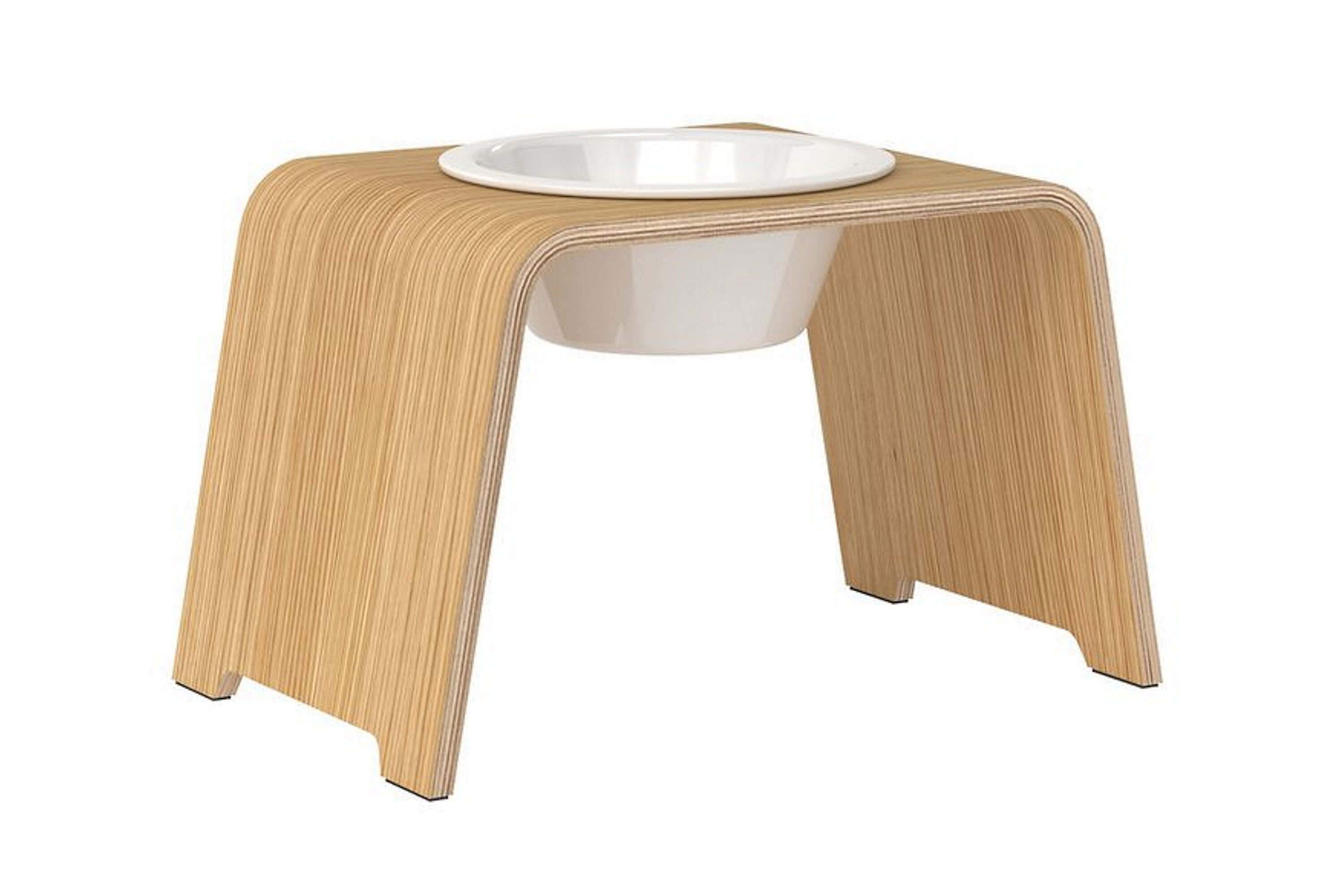 dogBar® Single M large Eiche natur mit Porzellan-dogBar-TOJU Interior