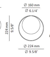 Estiluz Wandleuchte - Circ A-3722X - TOJU Interior 