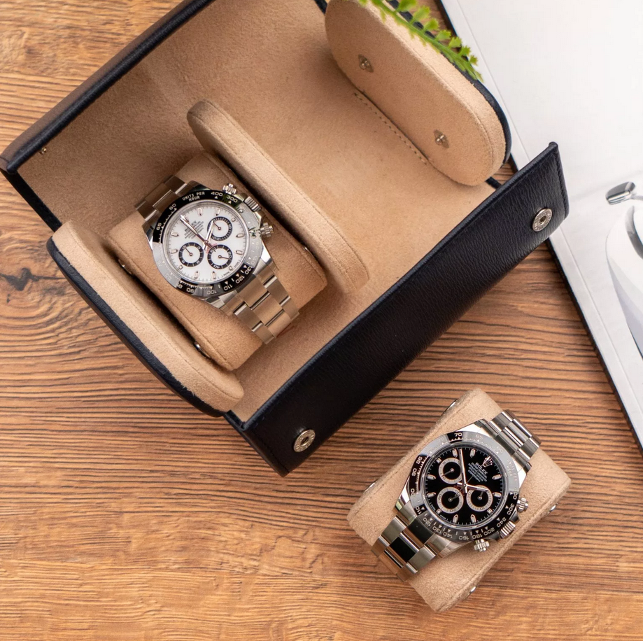 IFL Watches - Watch Roll - Blue Saffiano für 2 Uhren-IFL Watches-TOJU Interior