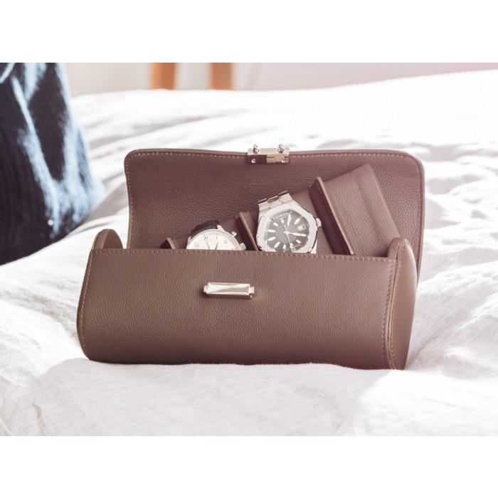 Scatola del Tempo Uhrenrolle - Pochette für 4 Uhren besch-TOJU Interior