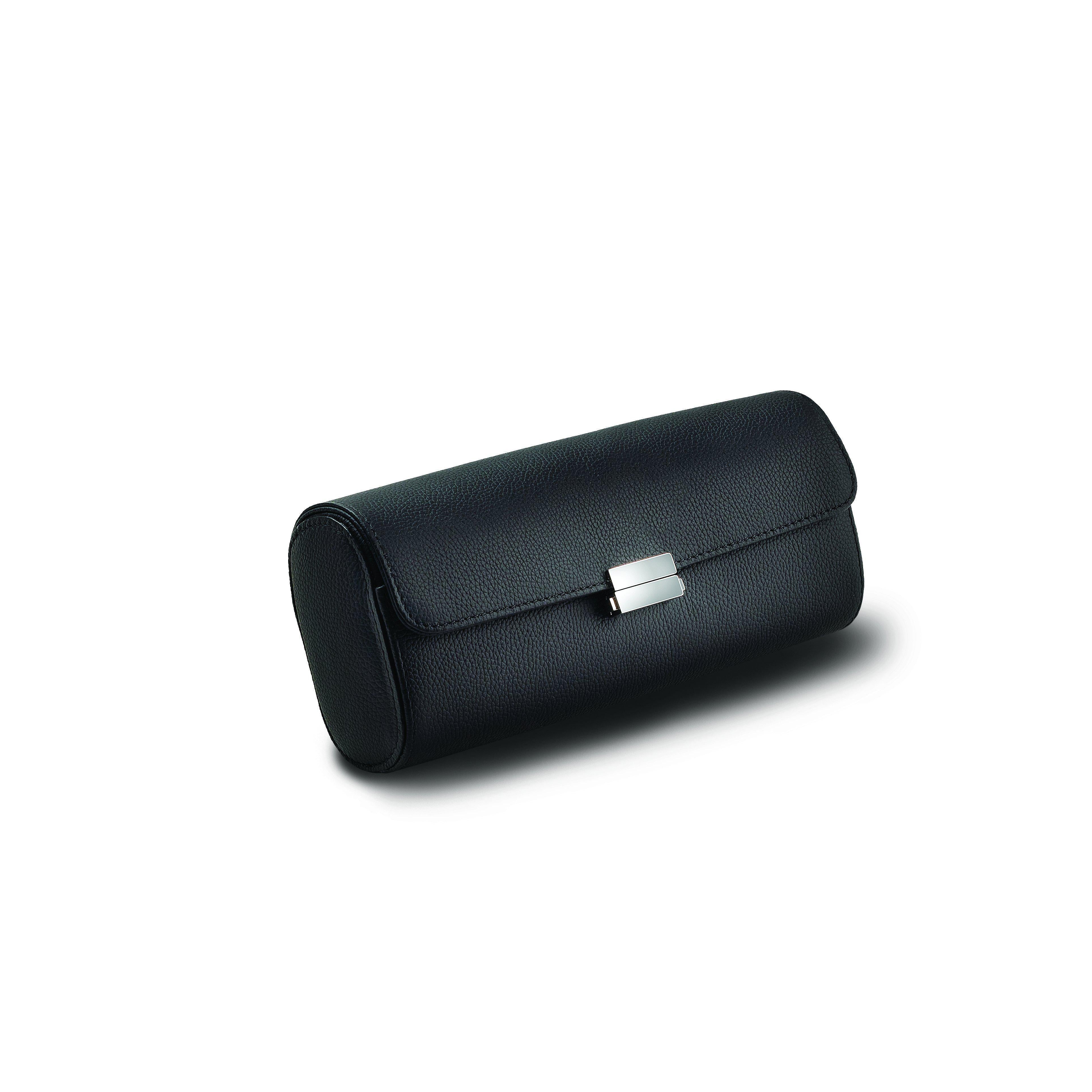 Scatola del Tempo Uhrenrolle - Pochette für 4 Uhren Schwarz-TOJU Interior