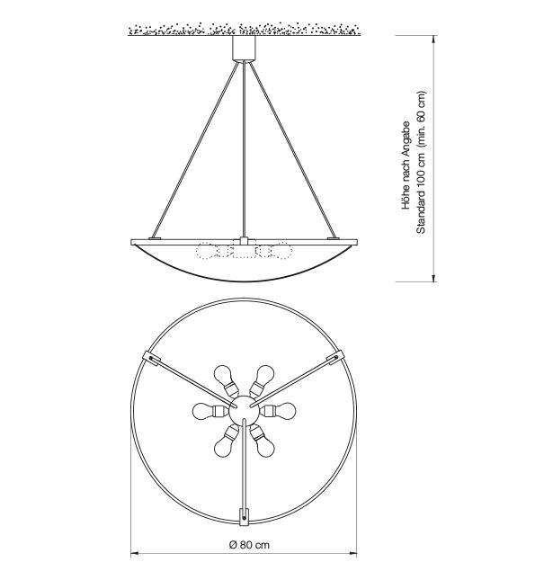 VS Manufaktur - EREA 80 Deckenleuchte-Leuchte-VS MANUFAKTUR vormals Florian Schulz-TOJU Interior
