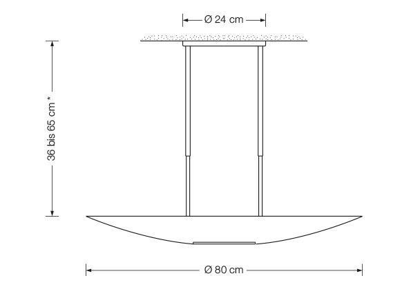 VS Manufaktur - SOLA 80 Deckenleuchte-Leuchte-VS MANUFAKTUR vormals Florian Schulz-TOJU Interior